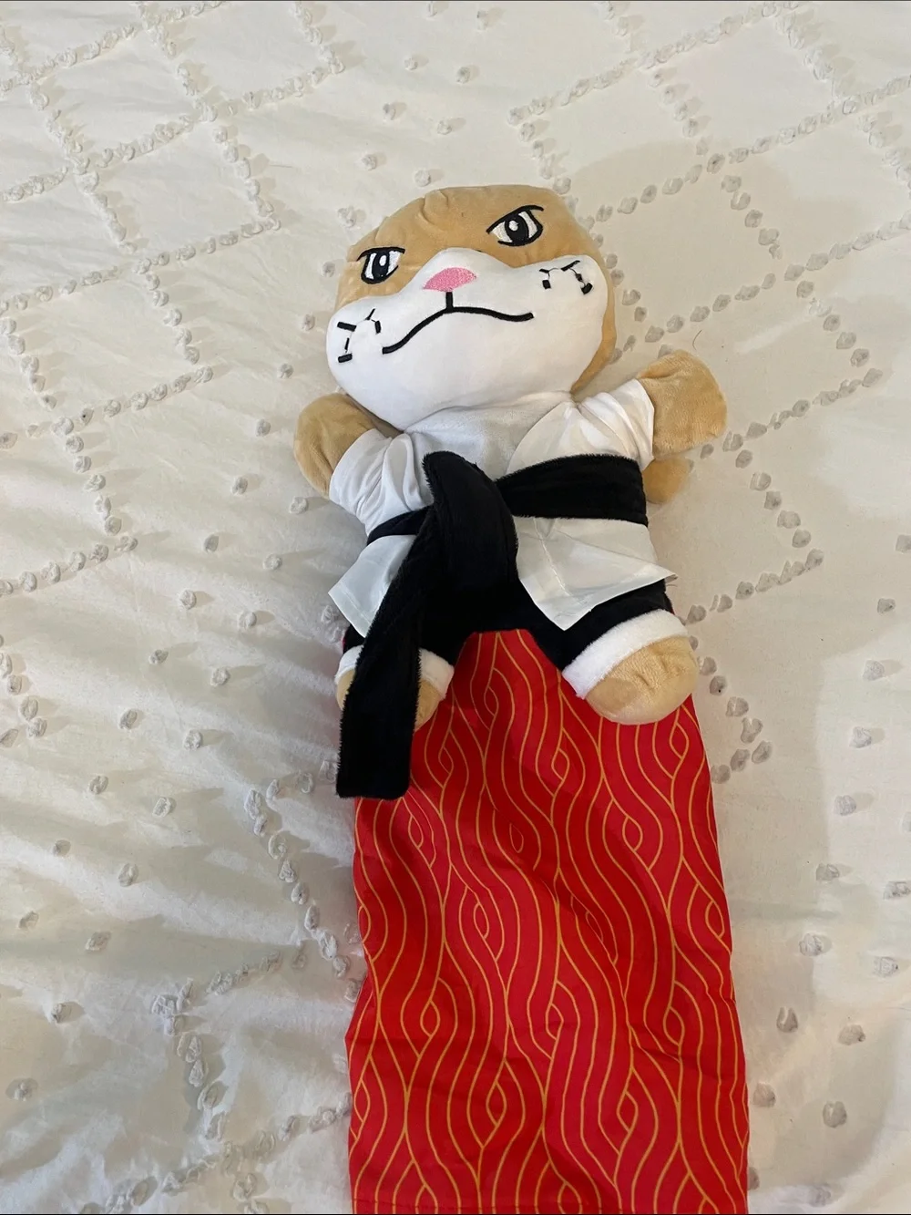Karate Kitty Puppet Cat Wrestling Play Glove Full-Coverage Arm Sleeves toy nwt
